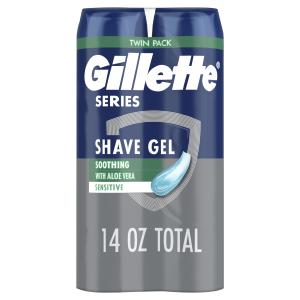 Gillette Series Aloe Vera Shave Gel Twin Pack