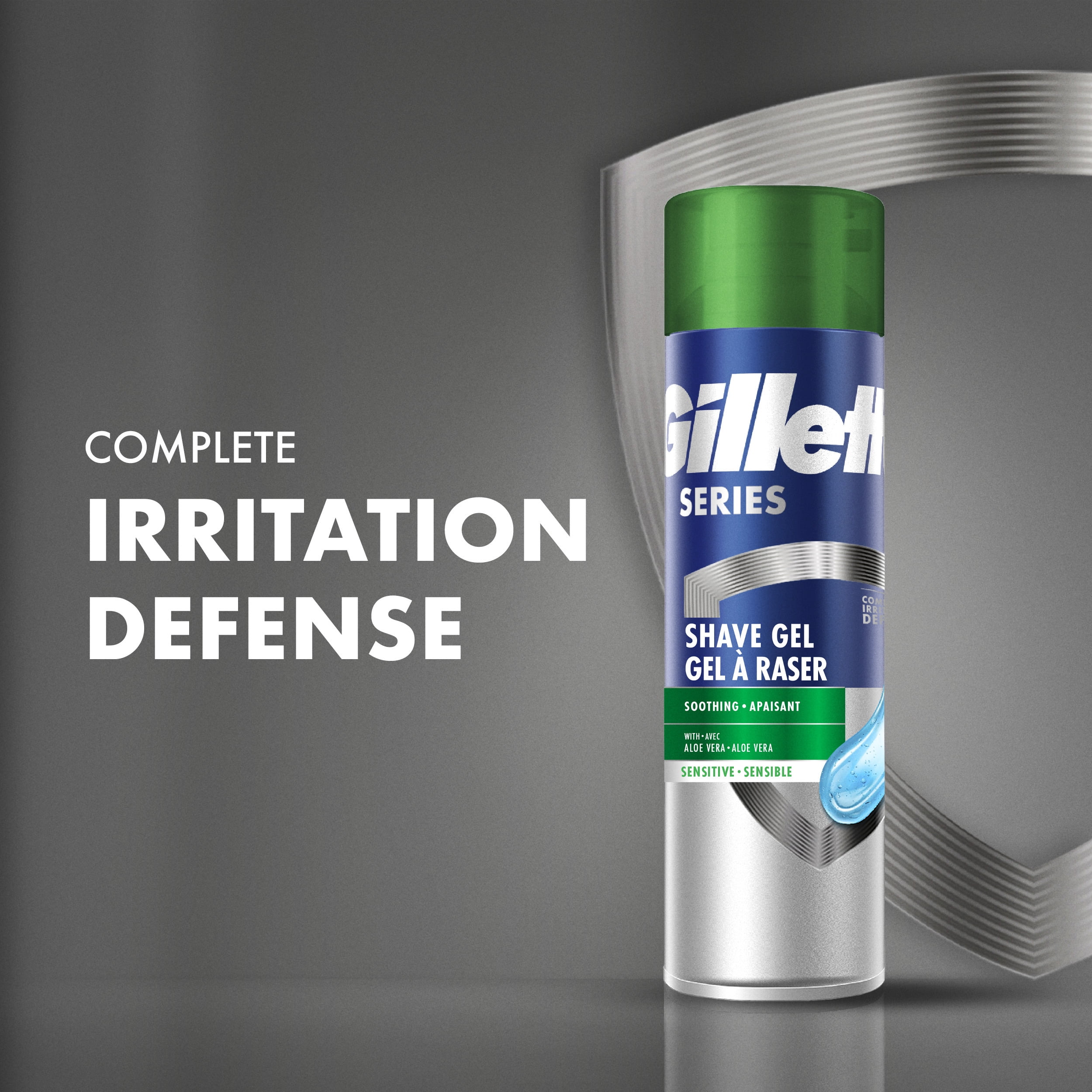 Gillette Soothing Shave Gel Twin Pack for Sensitive Skin