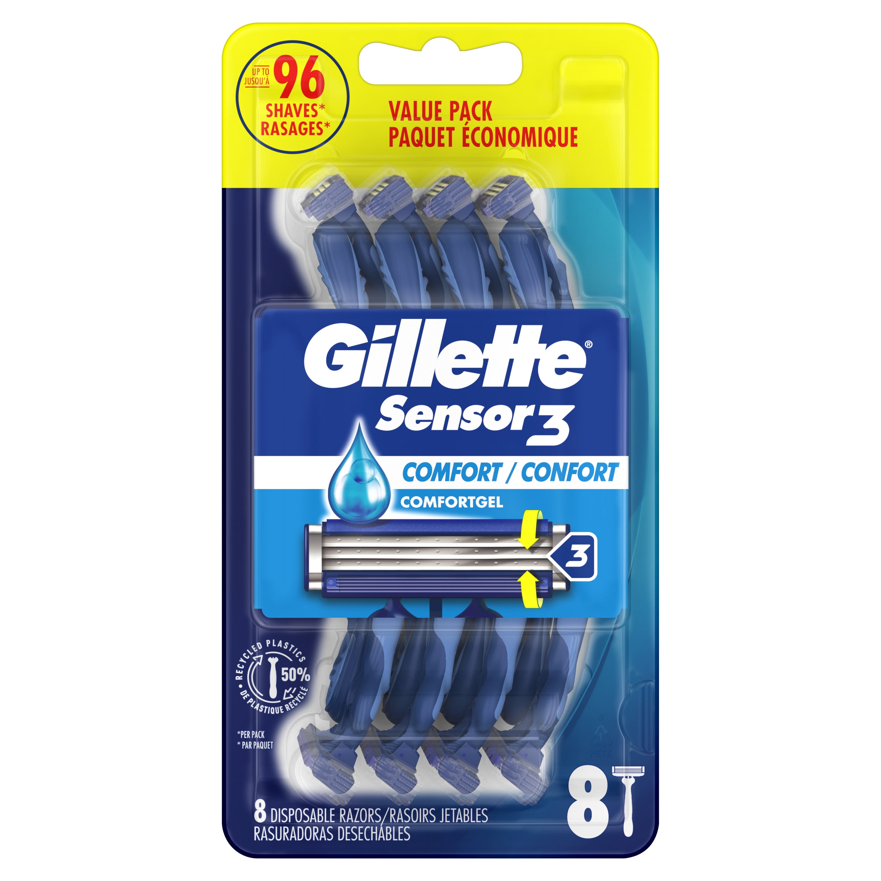 Gillette Sensor3 and Bic Comfort 3 Bundle
