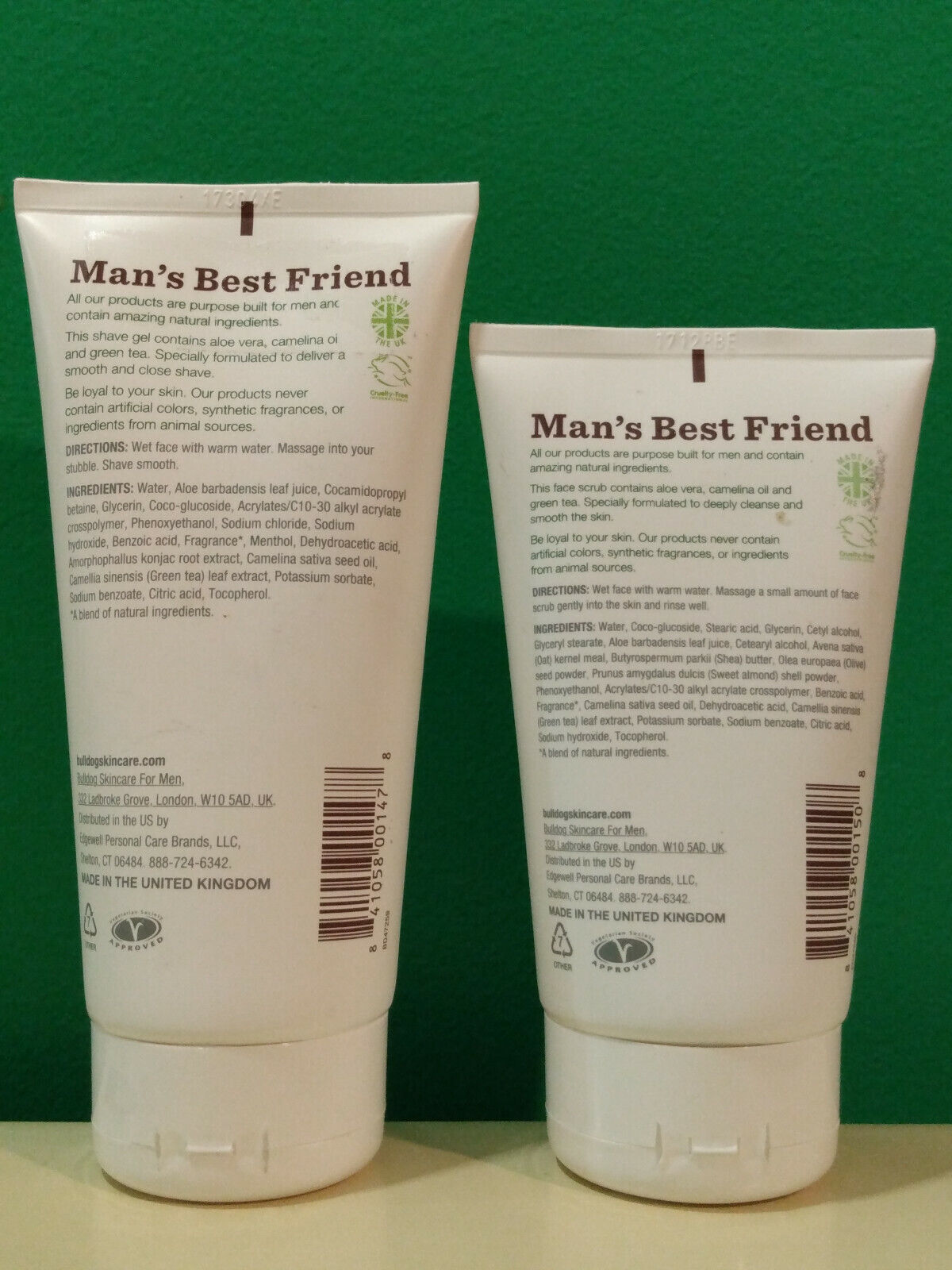 Bulldog Men's Shave Gel & Face Scrub Duo