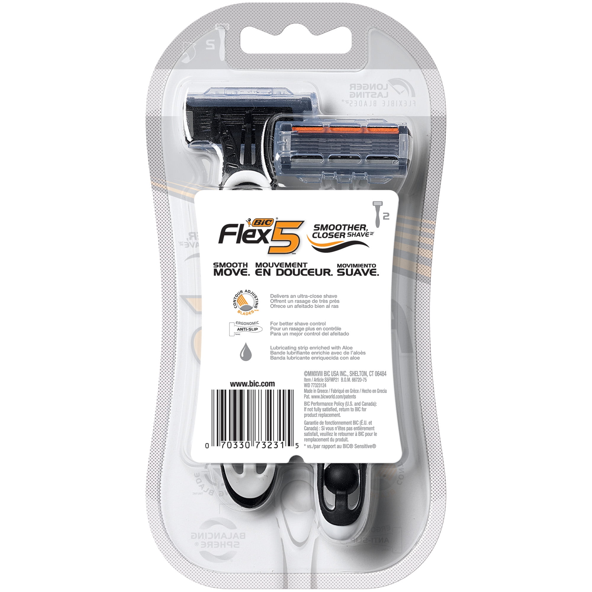 BIC Flex 5 Men's Disposable 5-Blade Razors