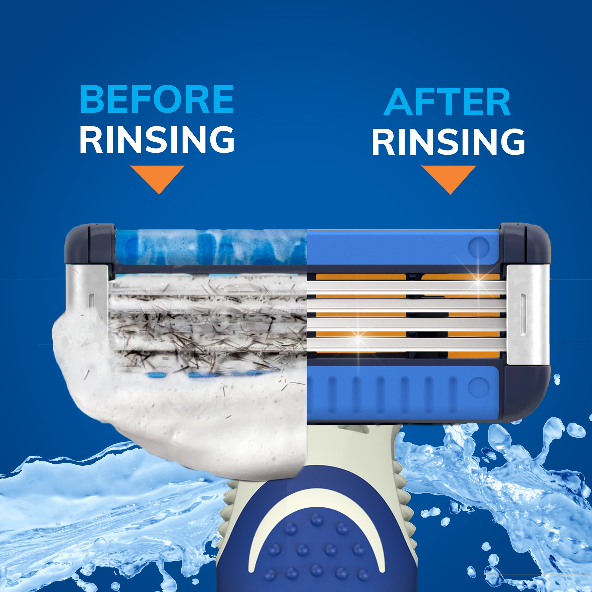 BIC EasyRinse Men's Disposable Razors, 2 Count