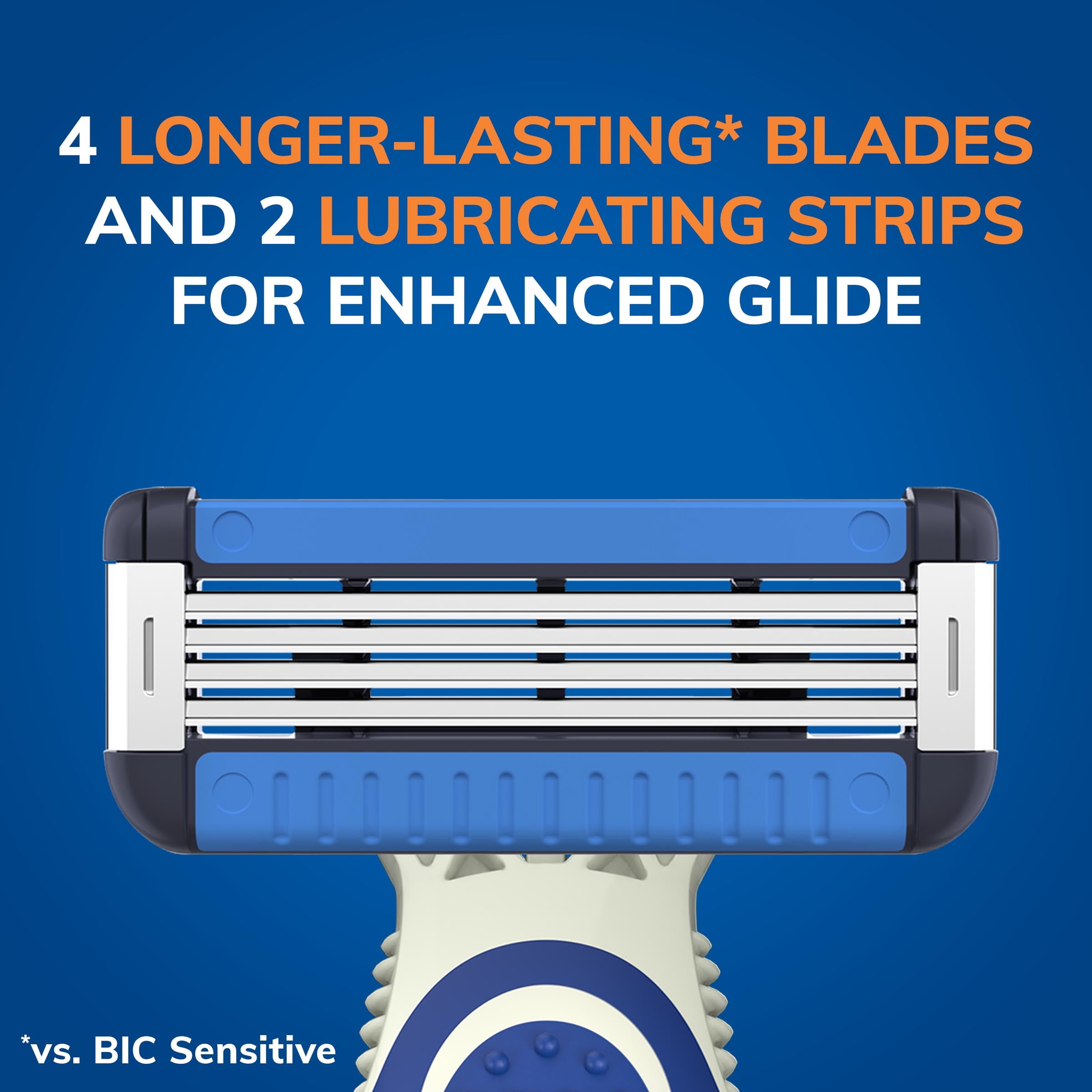 BIC EasyRinse Men's Disposable Razors, 2 Count