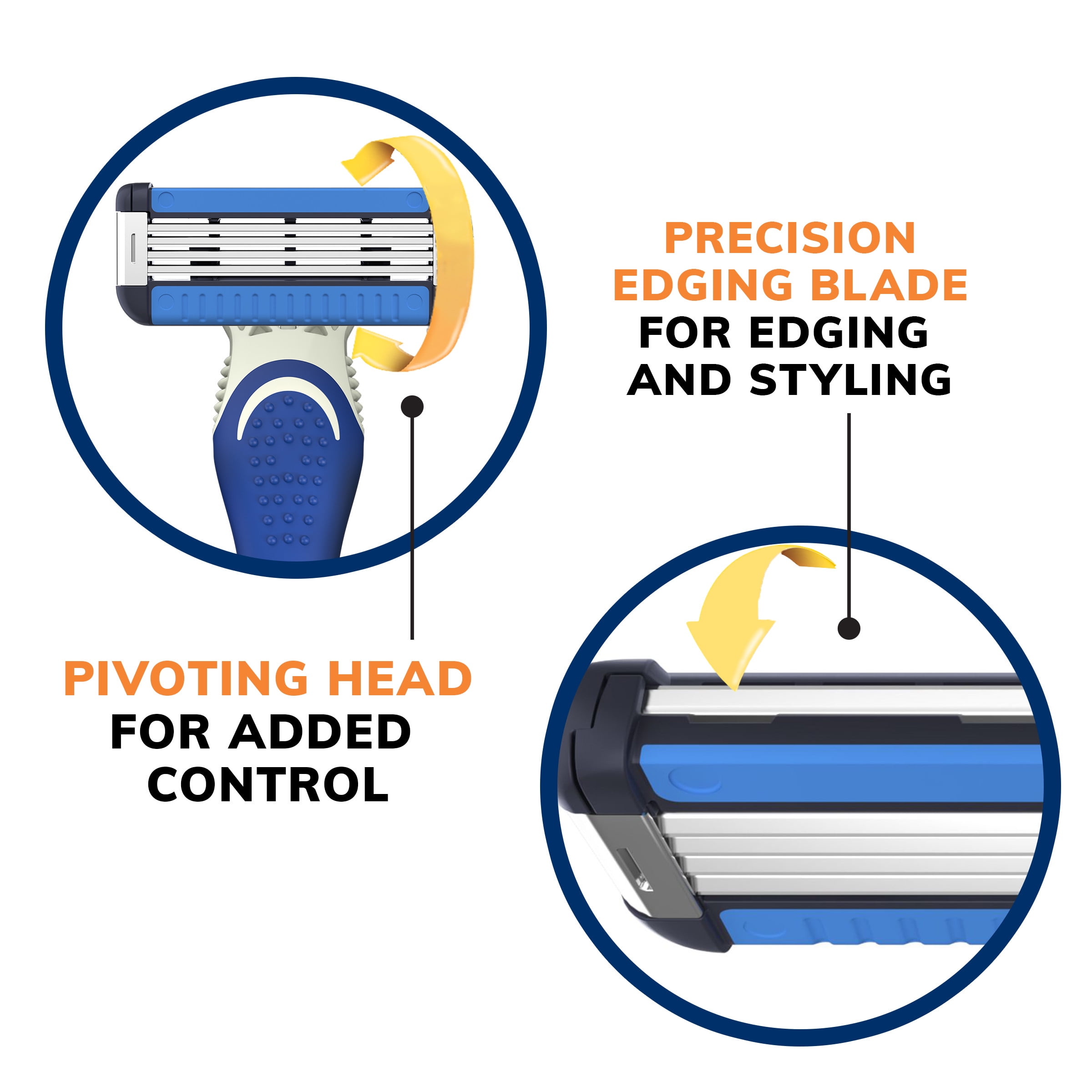 BIC EasyRinse Men's Disposable Razors, 2 Count