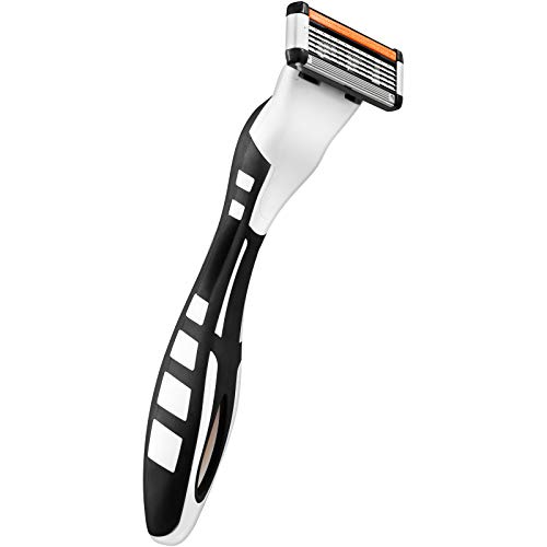 BIC Flex5 Hybrid Razor for Men - Black/Orange