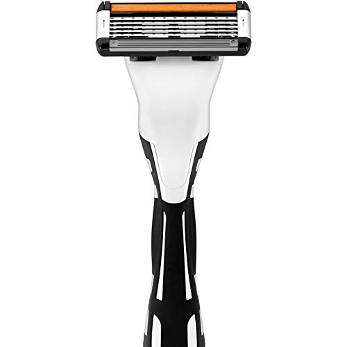 BIC Flex5 Hybrid Razor for Men - Black/Orange