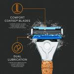 5-Blade Razor with Cork Handle and 8 Refills