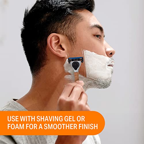 5-Blade Razor with Cork Handle and 8 Refills