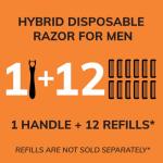 BIC Comfort 3 Hybrid Men's Razor Blades