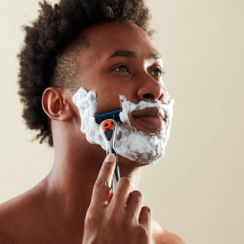 Amazon Basics Men's 5-Blade Razor Set, Black