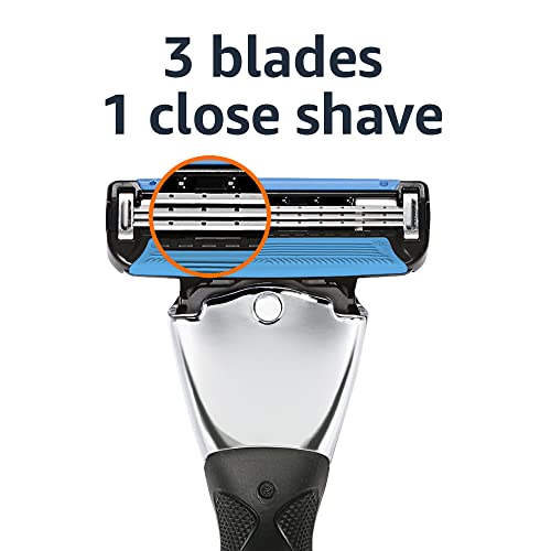 Amazon Basics 3-Blade Razor with 20 Cartridges