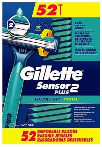 Gillette Sensor PLUS2 Disposable Razors - 52 Pack