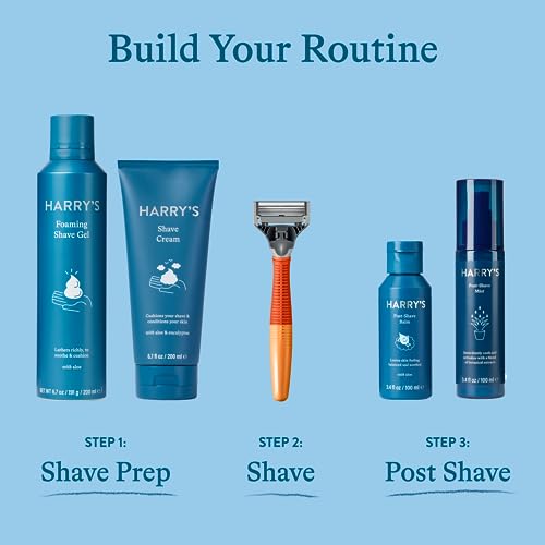 Harry's Men's Shaving Kit with Razor and Gel