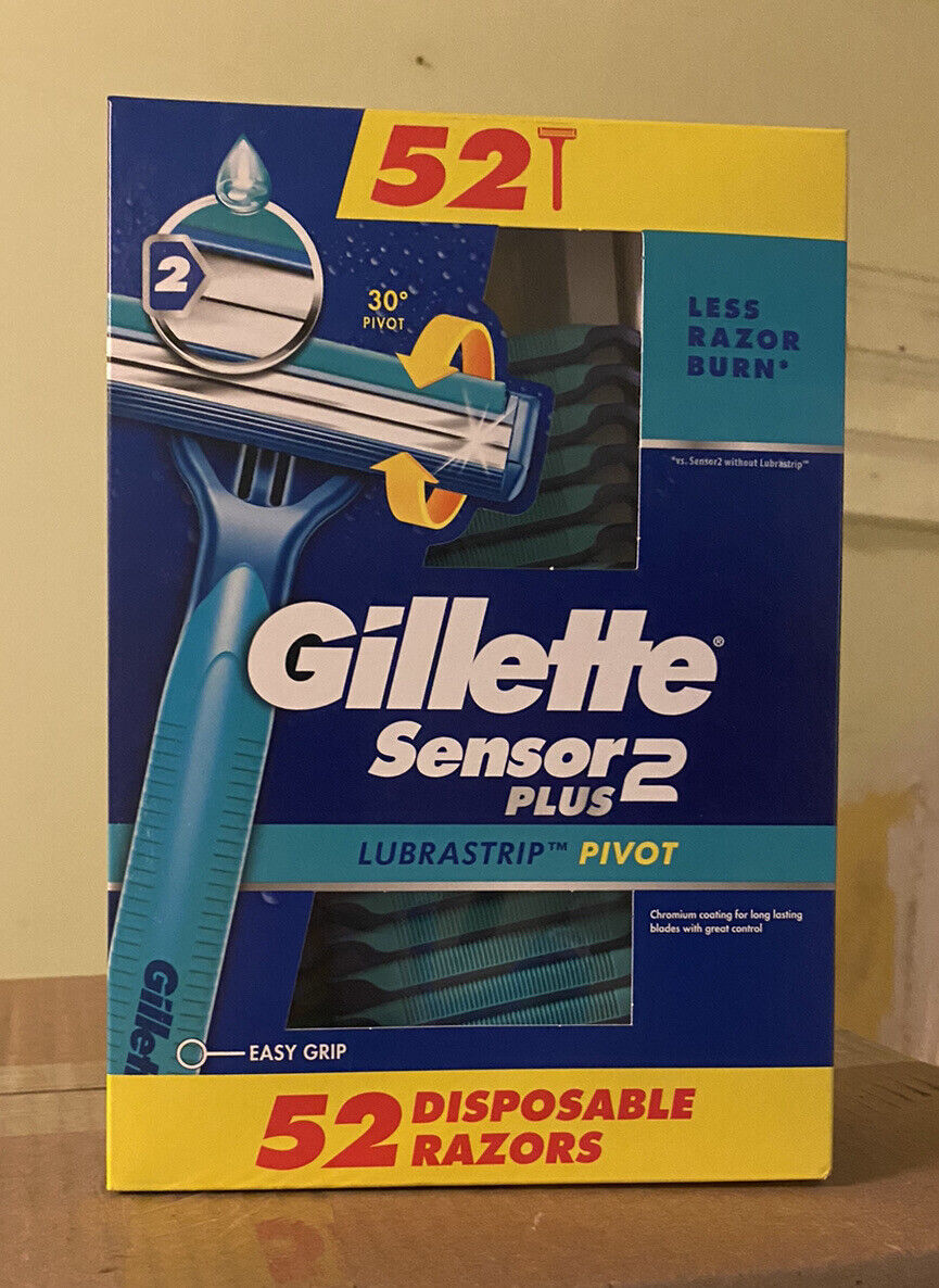 Gillette Sensor PLUS2 Disposable Razors - 52 Pack