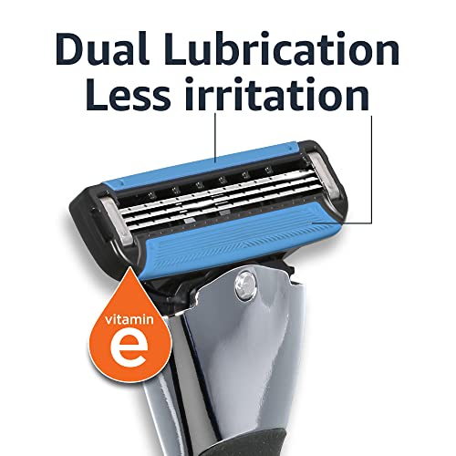 Amazon Basics 3-Blade Razor with 20 Cartridges