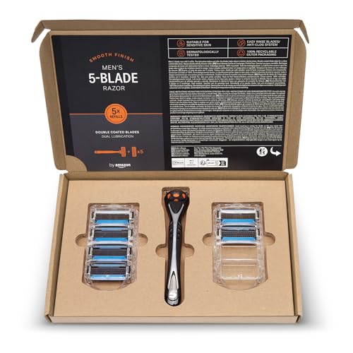 Men's 5-Blade Razor with Refill Set