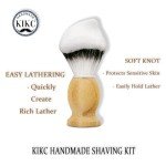 Vegan-Friendly Shaving Brush with Bamboo Handle