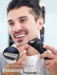 Waterproof Electric Shaver with Trimmer for Men