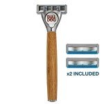 Bulldog Sensitive Bamboo Razor with Blade Refills