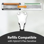 BIC Hybrid 5 Flex Men's Razor with Trimmer