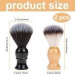2 Pack Men's Shaving Brushes for Wet Shaving