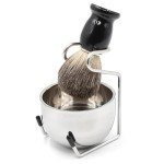 Complete Shaving Set with Brush, Stand, Bowl