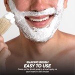 Professional Pure Bristle Shaving Brush with Handle