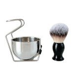 Complete Shaving Set with Brush, Stand, Bowl