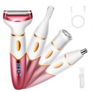 4-in-1 Rechargeable Waterproof Women’s Electric Shaver