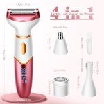4-in-1 Rechargeable Waterproof Women’s Electric Shaver