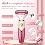 4-in-1 Rechargeable Waterproof Women’s Electric Shaver