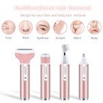Cordless Electric Lady Shaver - 4 in 1 Pink