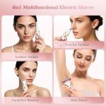 4-in-1 Rechargeable Waterproof Women’s Electric Shaver