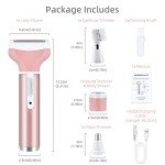 Cordless Electric Lady Shaver - 4 in 1 Pink