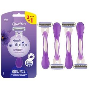 Wilkinson Sword Intuition Quattro Women's Razors - 3+1 Pack