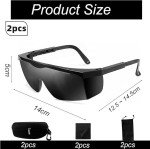 JUXINE Safety Glasses for Laser Treatments (2 Pack)
