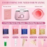 Painless Waxing Kit with Warmer and Applicators