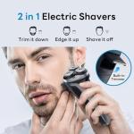 DOAO Waterproof Electric Razor for Men, 2 in 1
