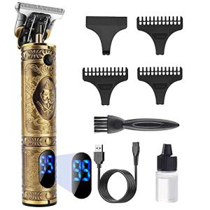 Cordless Professional Beard Trimmer with LCD Screen