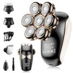 ROSSIFUR 5-in-1 Waterproof Electric Bald Razor