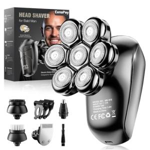 EenaPey 5-in-1 Electric Shaver for Bald Men