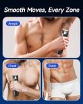 VIKICON Waterproof Body Hair Trimmer for Men
