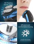 Cordless Rechargeable Electric Razor for Men