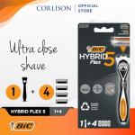 BIC Hybrid 5 Flex Men's Rechargeable Shaver Set