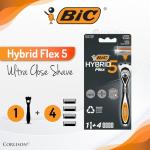 BIC Hybrid 5 Flex Men's Rechargeable Shaver Set