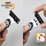 BIC Hybrid 5 Flex Men's Rechargeable Shaver Set
