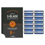 12-Pack of 5-Blade Replacement Cartridges for Men