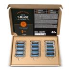 12-Pack of 5-Blade Replacement Cartridges for Men