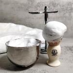 Premium 4-in-1 Shaving Brush Set for Men