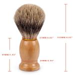 QSHAVE Pure Badger Hair Shaving Brush with Wood Base